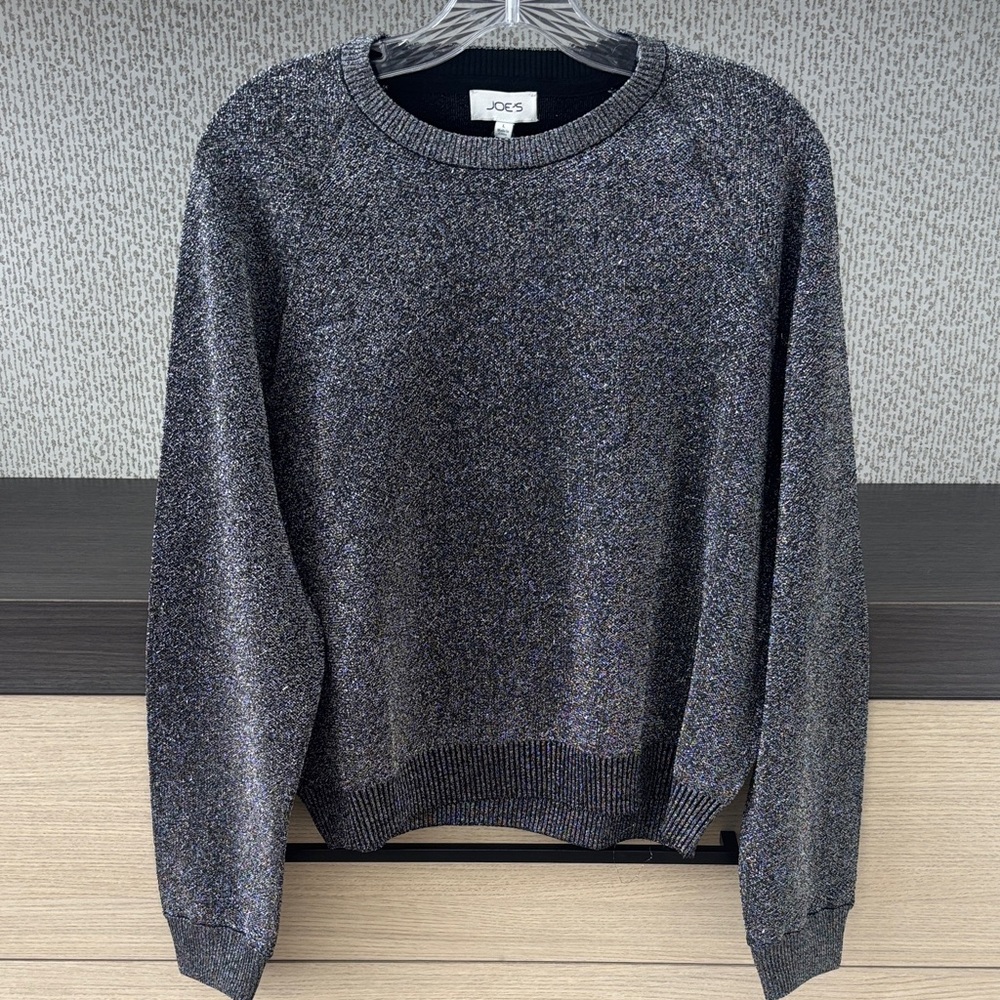 Joe's Jeans Black and Silver Knit Top